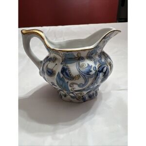 LEFTON PAISLEY CHINTZ DEMITASSE CREAMER,  2-1/2" Tall  #2358